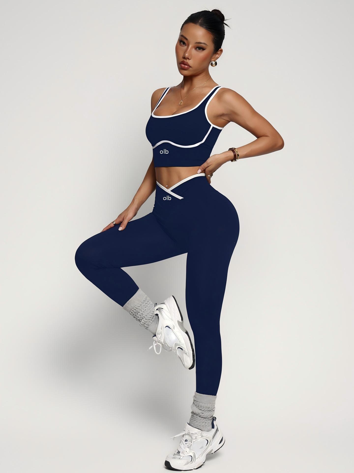 2-piece new sports bra vest pa - Yoga Fitness Set ulasan dan harga