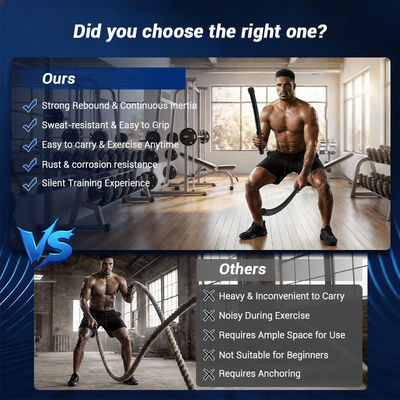 UMAY Ropeless Battle Rope, Low - Battle Rope Exercise ulasan dan harga