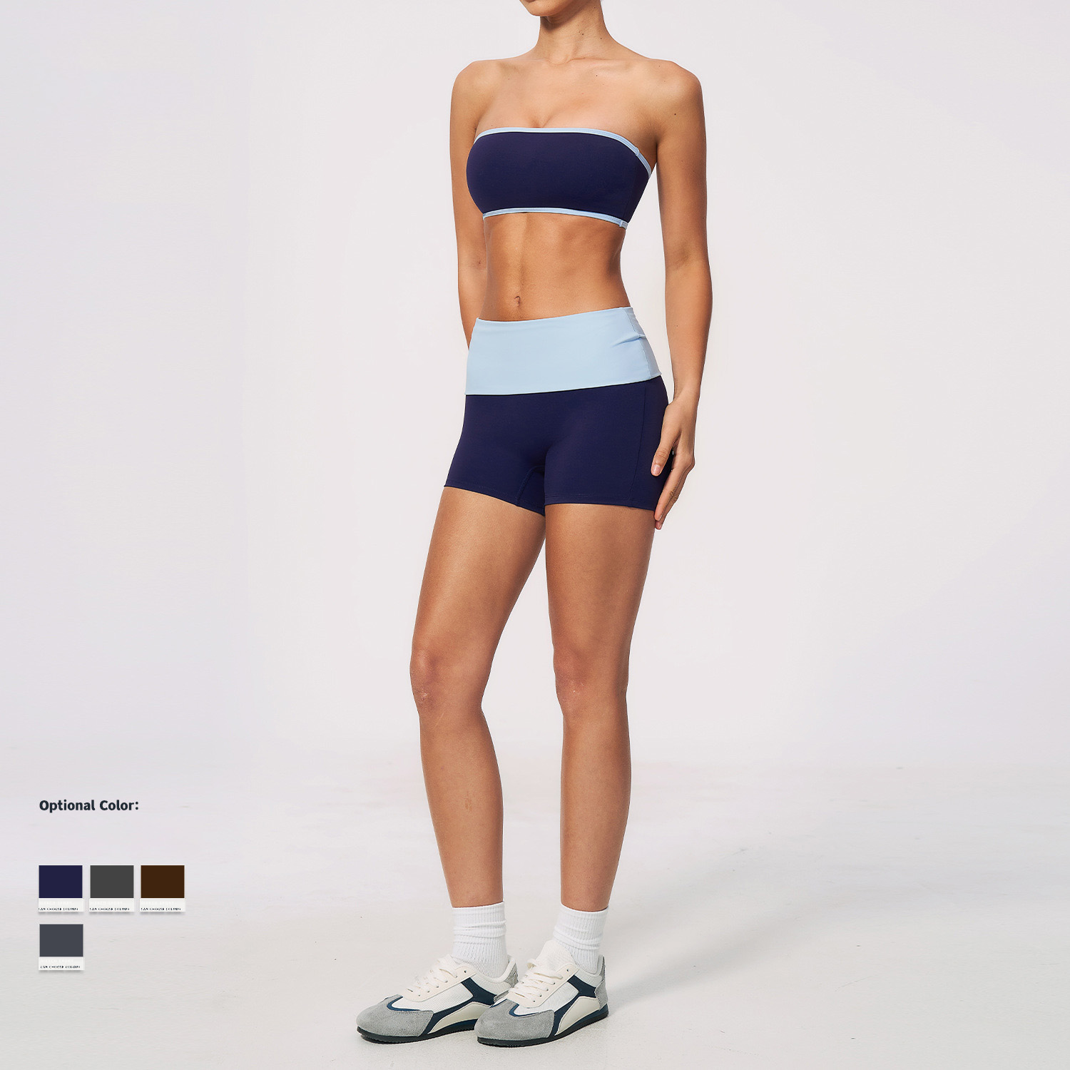 Women Nylon Two Piece Fitness  - Yoga Fitness Set ulasan dan harga