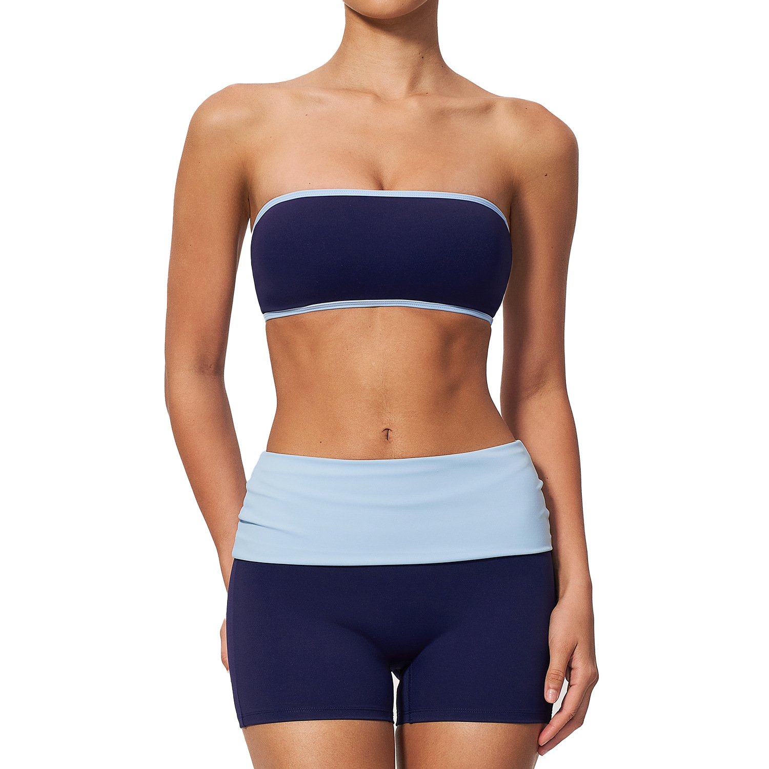 Women Nylon Two Piece Fitness  - Yoga Fitness Set ulasan dan harga