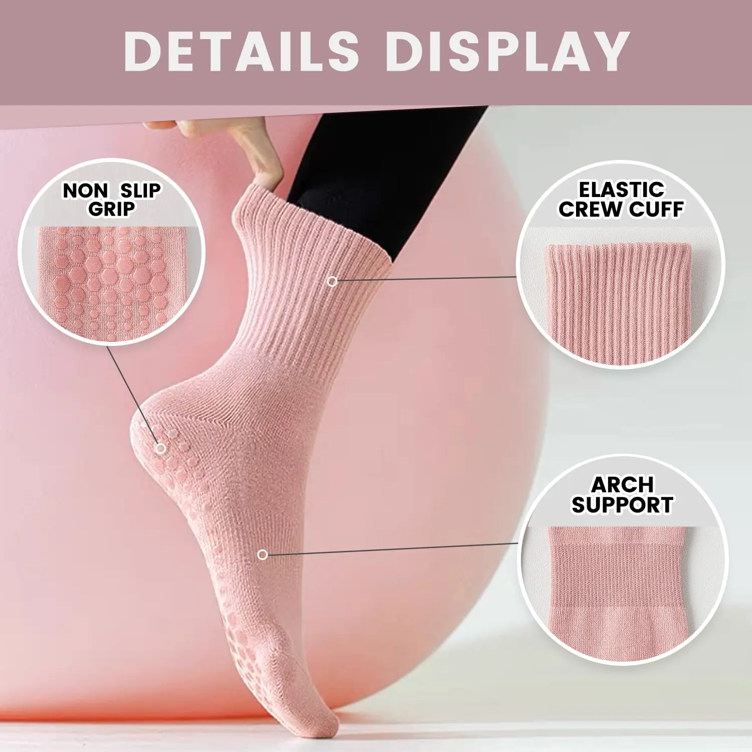 4 pairs of women's yoga socks, - Yoga & Fitness With Faye The Well Being Studio Abbots Langley Reviews ulasan dan harga