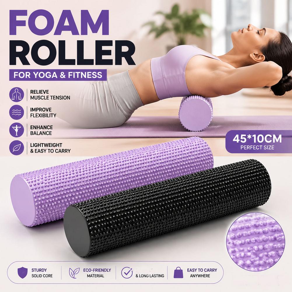Yoga Foam Roller EVA High Dens - Yoga Fitness Body ulasan dan harga
