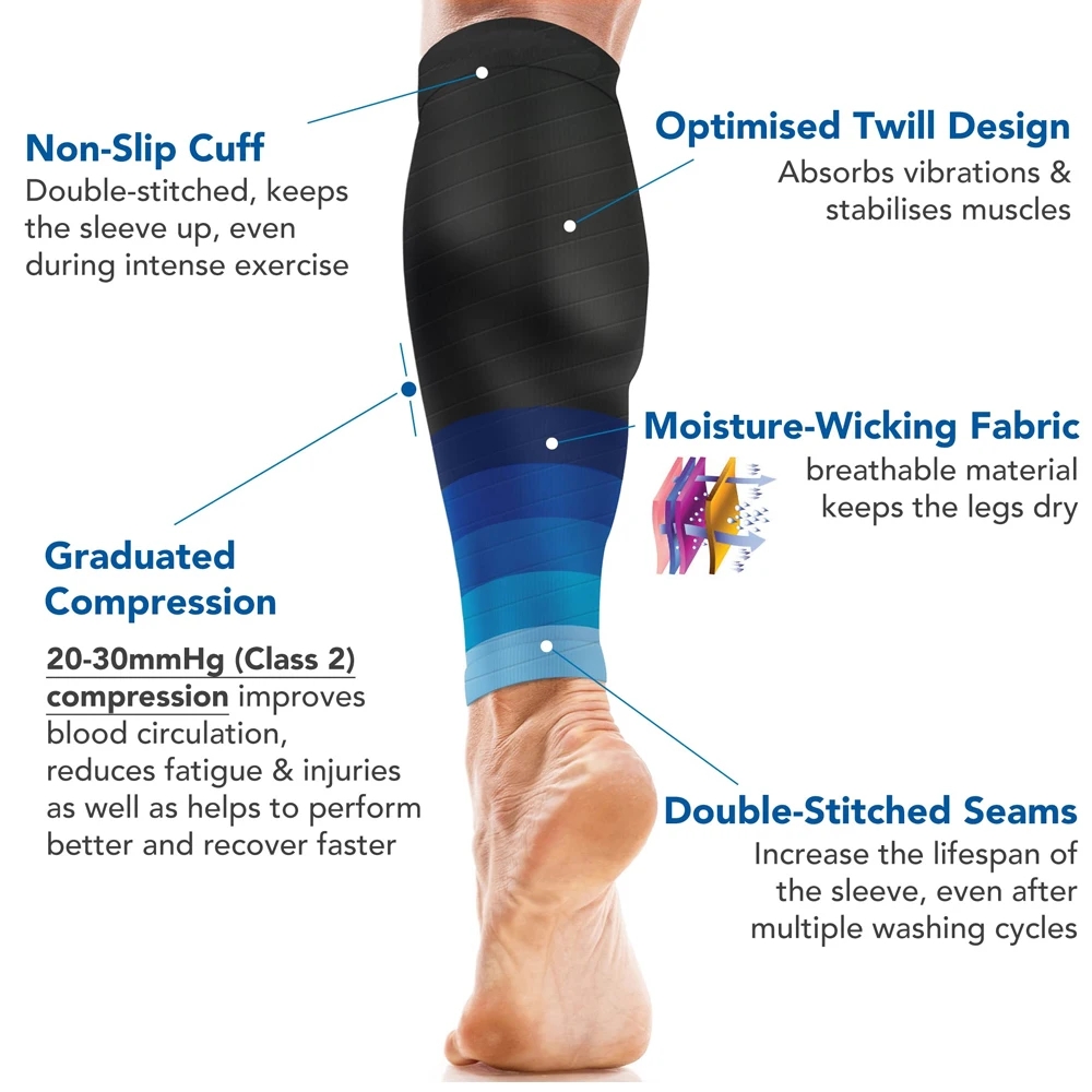 1Pair Calf Compression Sleeve  - Knee Sleeve Compression ulasan dan harga