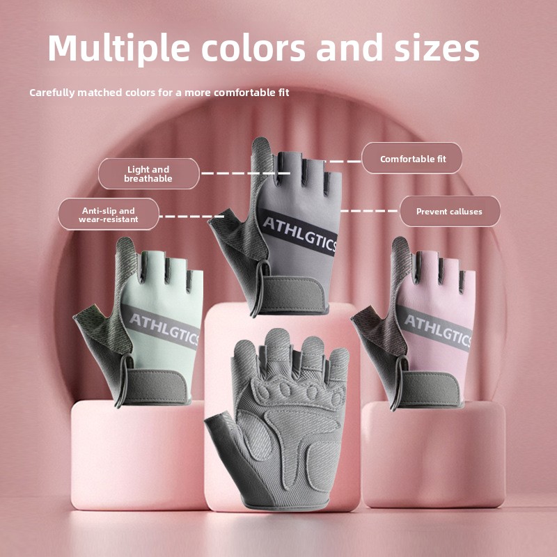 Unisex Thin Half Finger Fitnes - Yoga Fitness Spinning ulasan dan harga