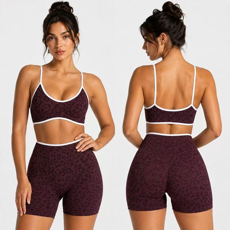Logo Women Leopard Print Thin  - Yoga Fitness Logo ulasan dan harga